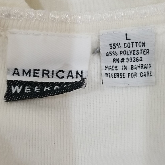 American weekend women's white blouse size large - Picture 9 of 9